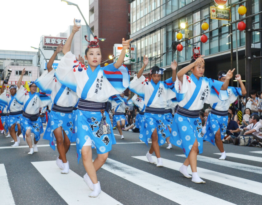 2018年の「南越谷阿波踊り」