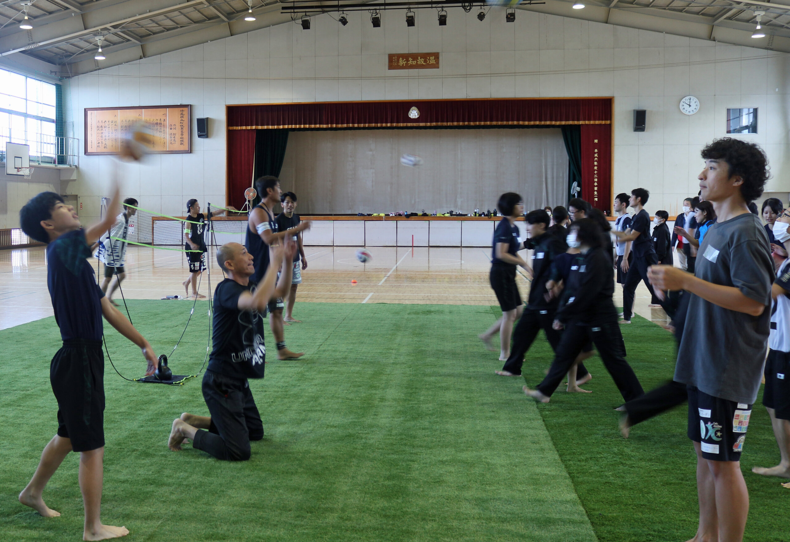 県立越谷西特別支援学校松伏分校で行われた「出張型スポーツSDGs in松伏分校」