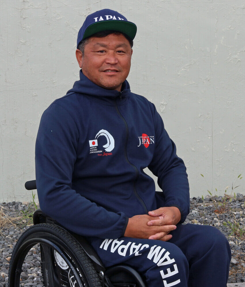 11月にアメリカで行われたパラサーフィンの世界選手権に出場した西山さん