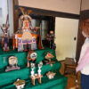 旧東方村中村家住宅に展示された五月人形
