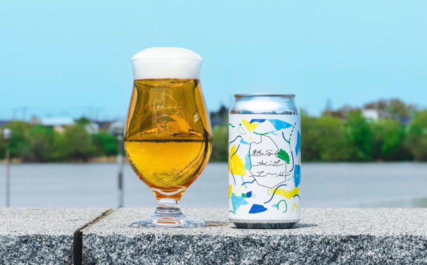 スペーシアＸのカフェカウンターで販売される「越谷水辺エール」